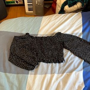 Off the Shoulder, Polka Dot Top